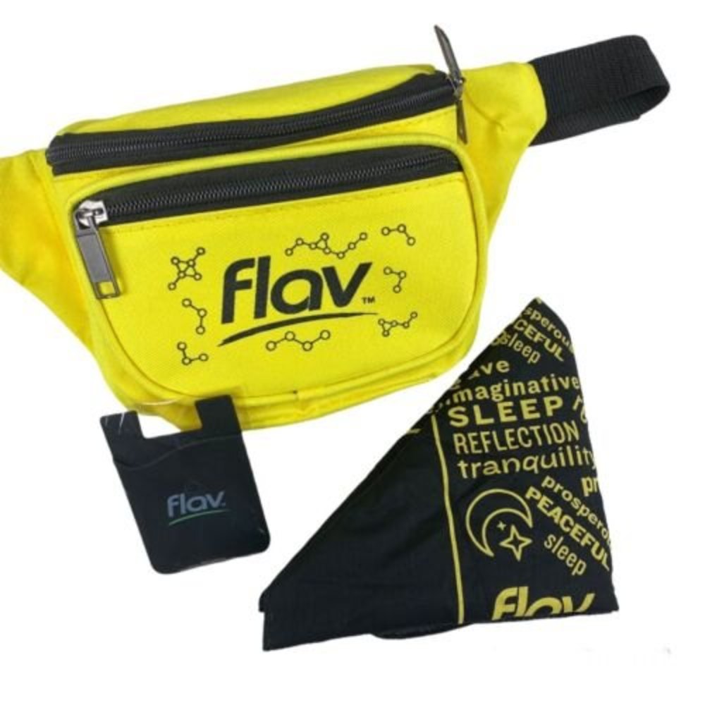 Unisex Fanny Bright Yellow Pack Travel Waist Bag Hip Belt Pouch + Bandanna